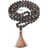 AWAKEN YOUR KUNDALINI Certified Bronzite Mala Necklace – 8mm 108 Beads – Solar Plexus Energy - w/COA