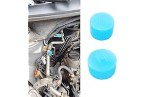 deemars Blue Replacement Valve Caps for Car Air Conditioning, Car Refrigerant Caps, Leakproof R134a AC System Charging Port Dust Cover, Auto High and Low Pressure AC Covers for Most Vehicles (2PCS)