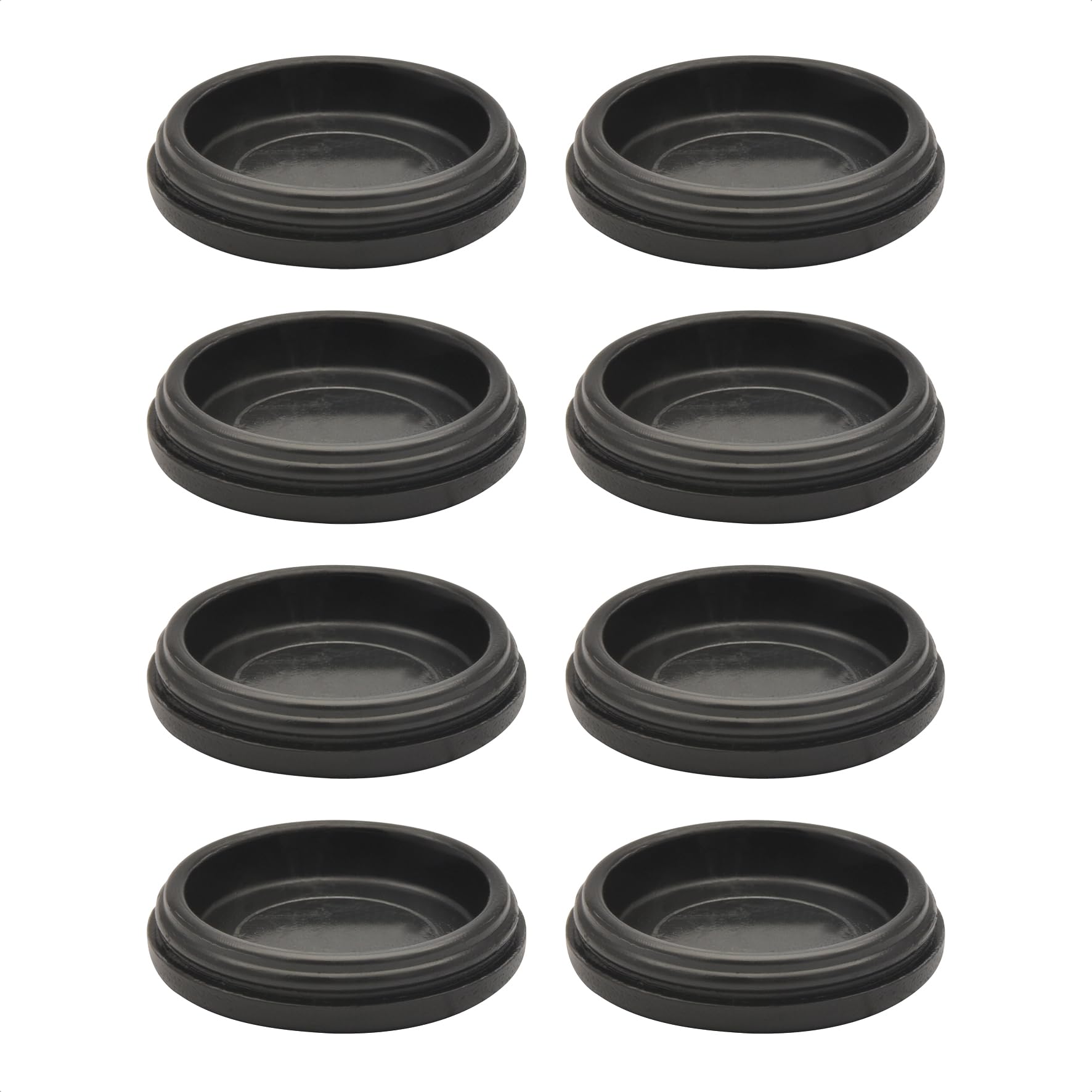 WAGNER QuickClick® Plastic glides furniture glides chair glides replacement I 8pcs. set glides exchangeable - plastic BLACK - diameter Ø 30 mm - for base Ø 30 mm - Made in Germany - 15822700