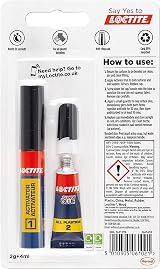 Loctite All Plastics Super Glue 4ml 2g Instant Bond Adhesive view 3