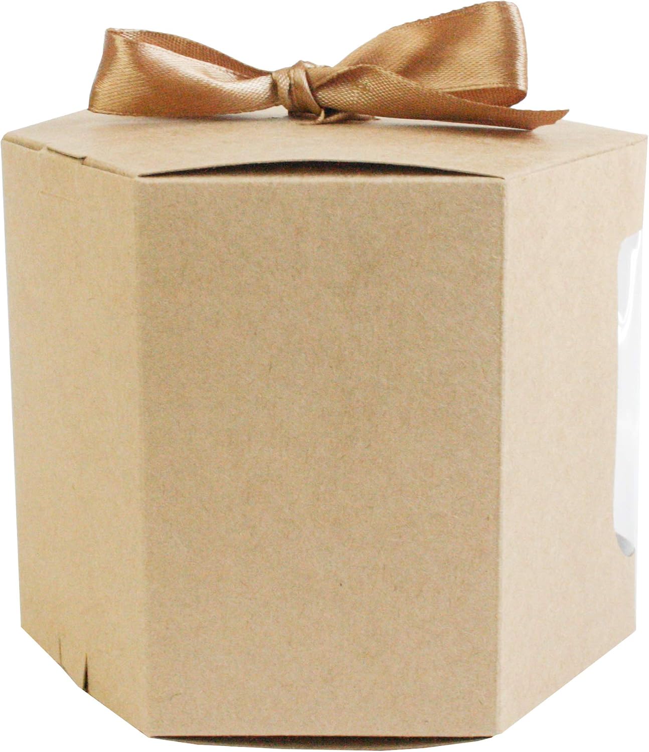 Emartbuy Strong Paper Stand Up Hexagon Gift Bag, 10 cm x 10 cm x 12 cm - Image 5