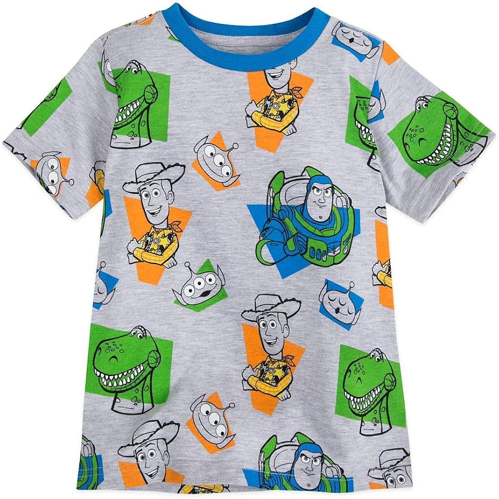 Disney Pixar Toy Story Ringer T-Shirt for Boys: Clothing