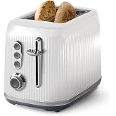Oster&reg; Retro 2-Slice Toaster with Quick-Check Lever, Extra-Wide Slots, Impressions Collection, White