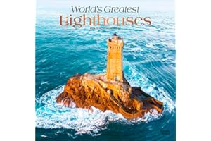 World's Greatest Lighthouses | 2026 12 x 24 Inch (Hanging) Monthly Square Wall Calendar | Foil Stamped Cover | Plastic-Free | BrownTrout | Ocean Sea Coast