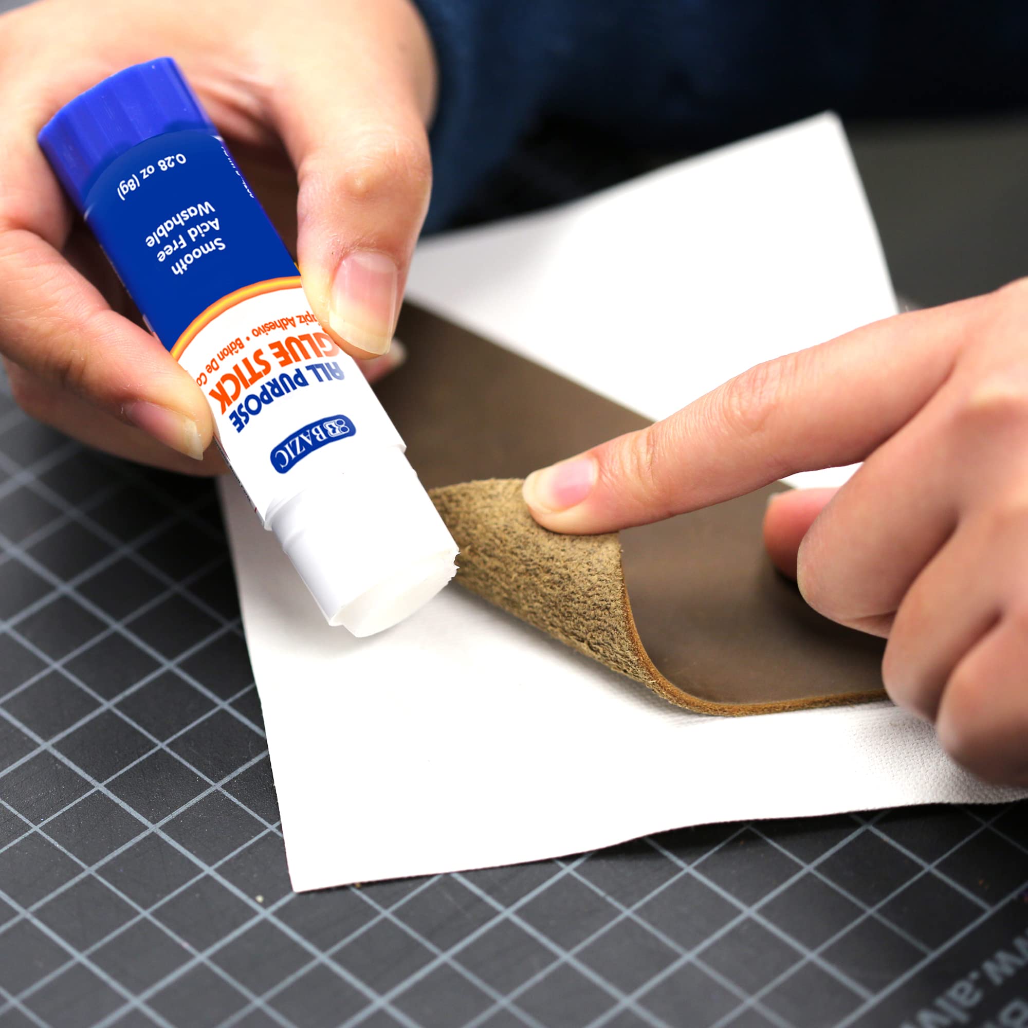 BAZIC Premium Glue Stick 8g/0.28 Oz.,White Glue Sticks, Multi-Purpose Acid Free, for Photos Paper Art Craft at School Home Office (4/Pack), 1-Pack
