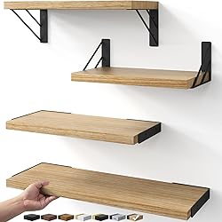 BAYKA Wall Shelves for Bedroom Decor, Floating Wall