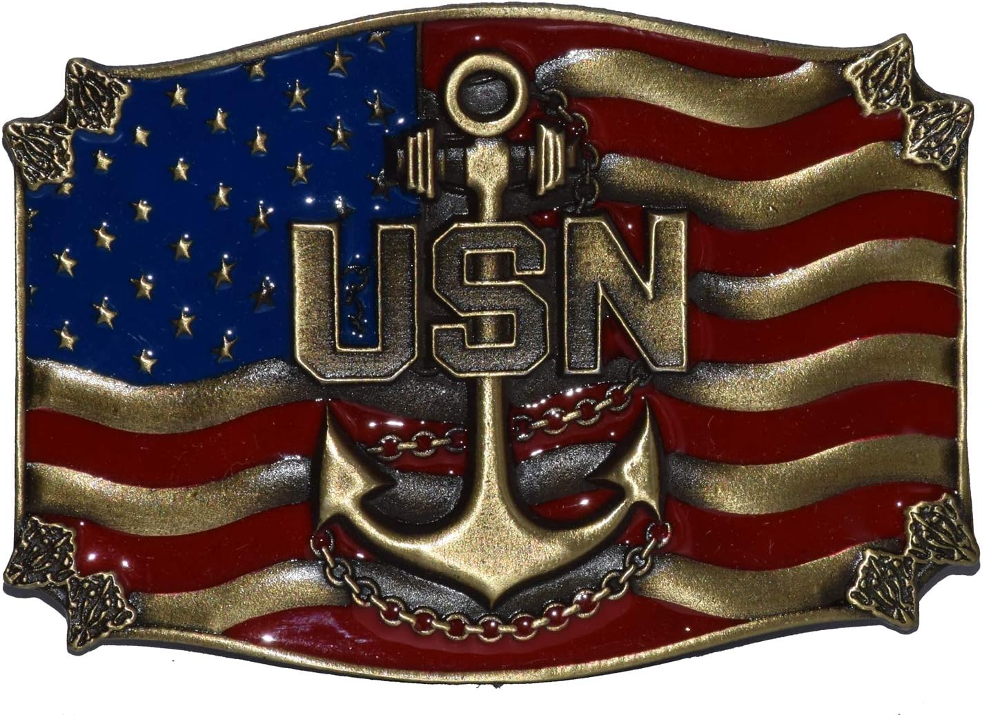 navy belt buckles
