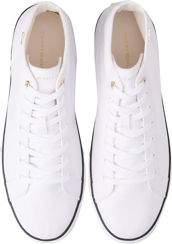 Haut Taille mi-Haute Th Chic Low Profile Mid Cut FW0FW09356 pour Femme, Blanc (Blanc), 38 — photo 4 sur 5