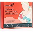GROWNSY Postpartum Essentials Recovery Kit for Women After Birth, Postpartum Kit for Labor Delivery, Self-Absorbent Postpartum Disposable Underwear, Peri Bottle, Perineal Spray, Post Partum Ice Packs