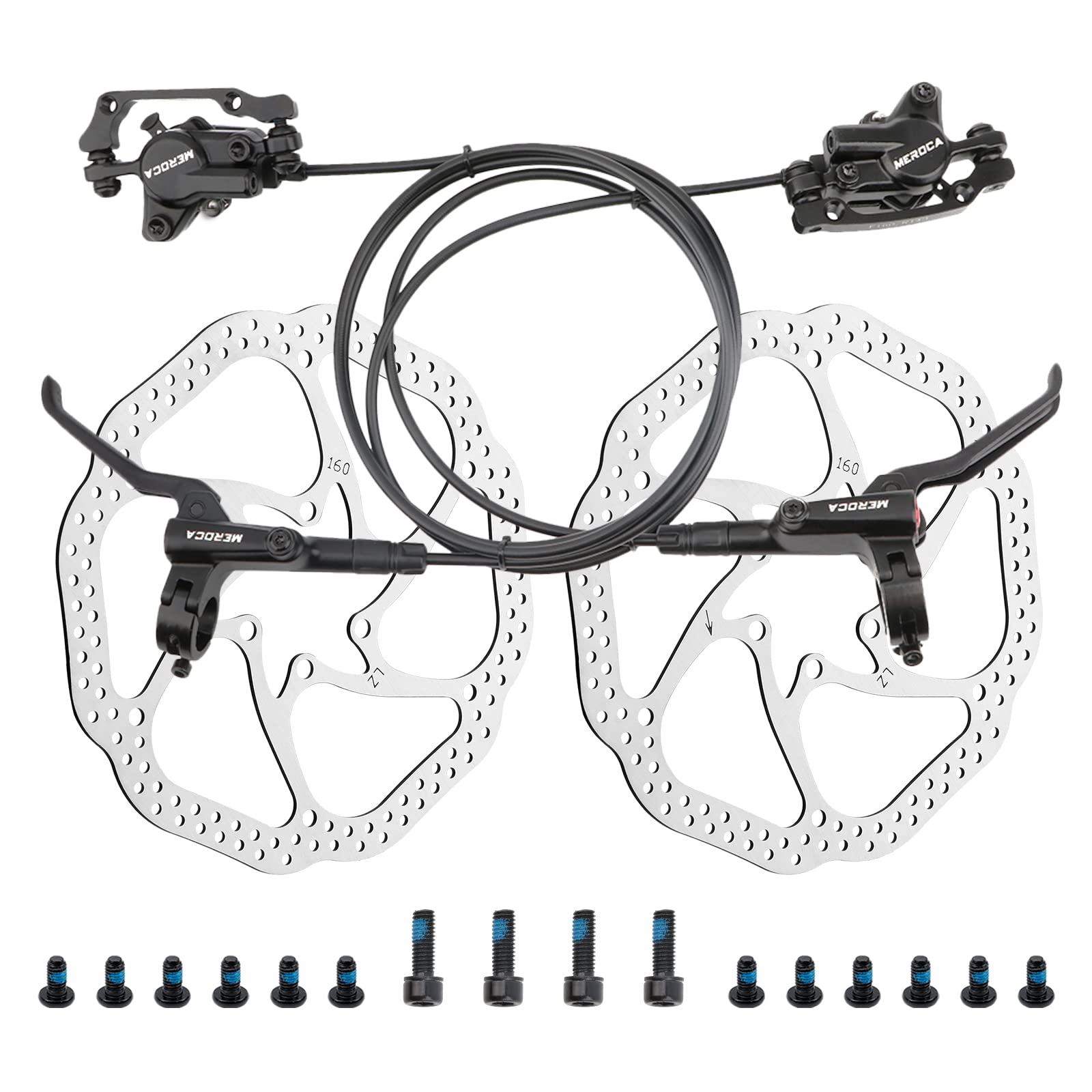Mua MEROCA Mountain Bike Hydraulic Brake Set With 160mm Six Spike Discs