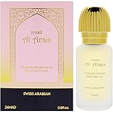 Swiss Arabian Musk Al Arais - Concentrated Perfume Oil - Mini Perfume for Women and Men - Musky Floral Fragrance with Buttery and Caramel - 0.8 oz