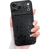 KANGHAR Designed for iPhone 17 Pro Case, Black Goth Aesthetic Skeleton | Cool Gothic Skull Cross Design for Women Men Boys, Full Camera Protection, Slim Fit Soft TPU Shockproof Protective Cover