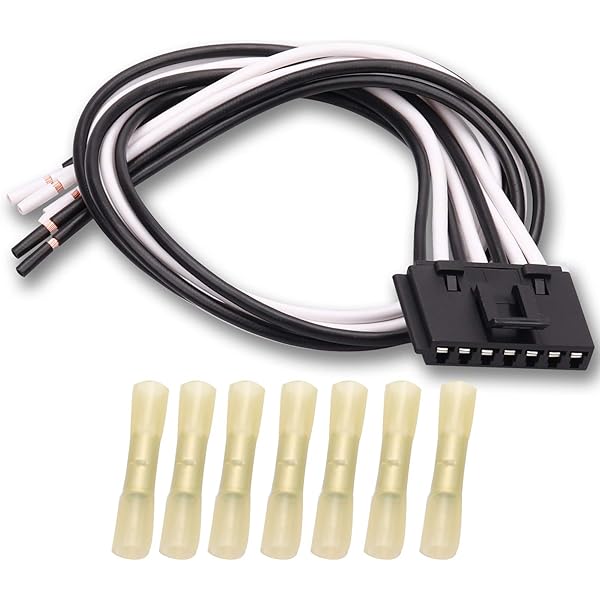 Amazon.com: Eohfsxk Blower Motor Resistor Plug Connector 7 Wire  