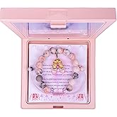 SODLYUE Dance Recital Gifts - Dance Bracelet Ballerina Jewelry, Natural Stone Ballet Slippers Charm Bracelet Dance Competition Gifts for Dance Lover Ballet Friends Mate