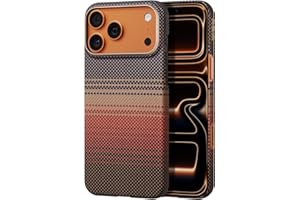 pitaka for iPhone 17 Pro Max Case 6.9" with Camera Control Button, Compatible with MagSafe, Ultra-Slim Case with Caseless Touch Feeling, 1500D Aramid Fiber Woven, Sunset