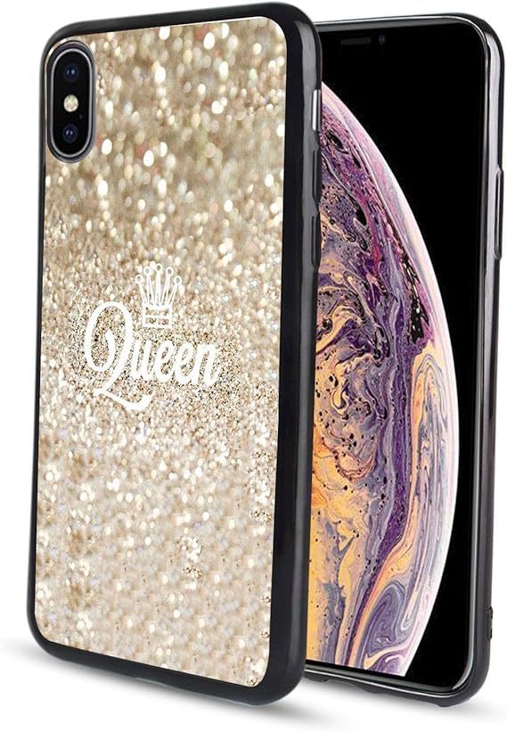 Amazon Com Pzicase Iphone Xs Max 6 5 Inch Case Gold Queen Design