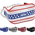DEFY Premium Double Padded Neoprene Dip Belt With Heavy Duty Steel Chain For Power lifting, Bodybuilding, Strength & Training-Double stitched