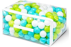 Hovenlay 100 Ball Pit Balls for Kids, Plastic Balls for Ball Pit, Play Balls for Toddlers Babies, Ideal for Ball Pit, Kiddies Pool, Indoor Playpen