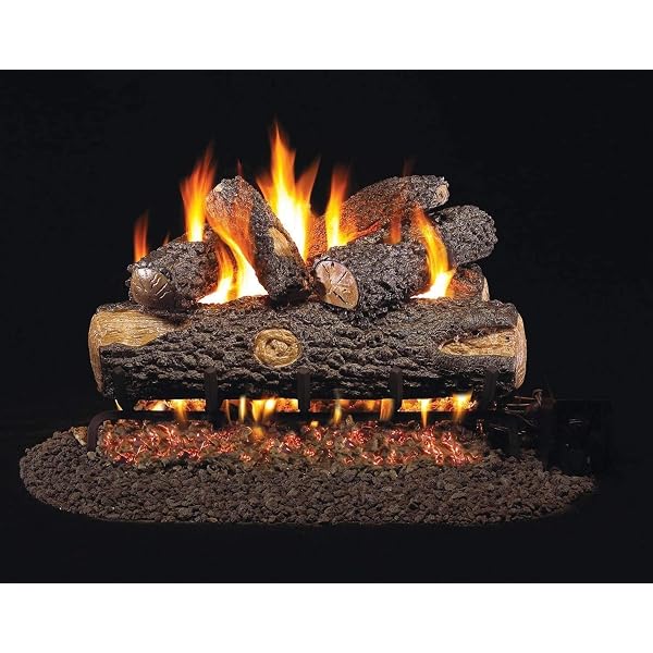 Amazon.com: Peterson Real Fyre 24 Big-Stack Split Oak Gas Logs Only No  Burner: Home u0026 Kitchen