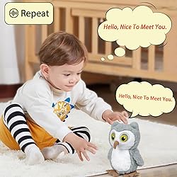 YH YUHUNG Walking and Talking Owl Plush Toy, Owl