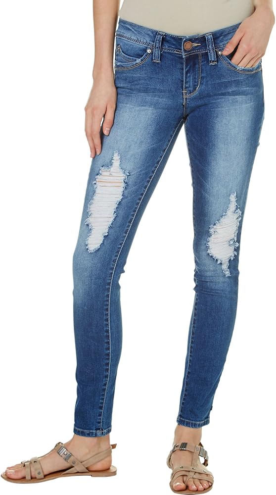 mid rise push up jeans