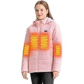 ANTARCTICA GEAR Heated Jacket, Lightweight Heating Jackets with 12V/5A Power Bank, 6 Areas Winter Coat for Men and Women