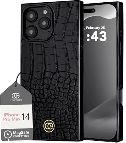 Amazon.com: COCOMII Rectangle for iPhone 14 Pro Max Case, Black