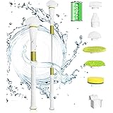 Minoli 風呂 掃除 ブラシ 【4000mAH大容量】 電動 バスポリッシャー 充電式 コードレス 日本語取扱書付 長さ調節可 手持ち式 防水 浴槽・台所・タイル・お手洗い・天井などの掃除に対応