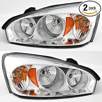 Amazon Com For Chevrolet Chevy Malibu Malibu Maxx Headlight 2004 2005 2006 2007 2008 Driver And Passenger Side Headlamp Assembly Replacement Automotive