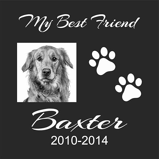 golden retriever memorial stone