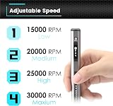 ARROWMAX Mini Electric Engraving Pen with 42 Accessories Aluminum Case OLED view 3