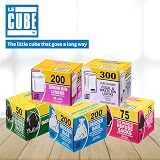 LE CUBE Freezer Bags 200 Medium Food Storage Clear Plastic White Write-on Panel view 6