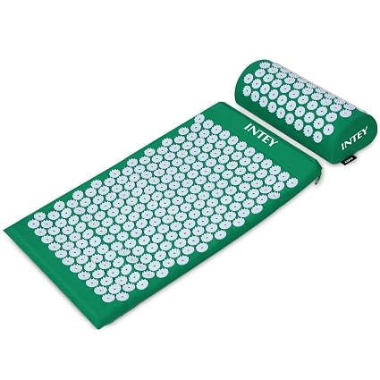 INTEY Set de Acupresión Kit con Cojín y Esterilla de Masaje