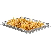 Air Fryer Basket for Typhur Sync Oven, Mesh Cooking Tray Rack, Chrome-Plated Carbon Steel, Oven Accessory for Air Frying, Roasting &amp; Baking