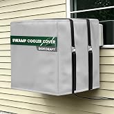 Swamp Cooler Cover for Evaporative Cooler, Side Draft, 34"W x 34"D x 36"H | 49000Pa waterproof oxford fabric evaporative cooler cover for outside, high-density strap with metal buckle for windproof