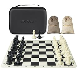 ELONGDI Tournament Chess Set with 20" Silicone