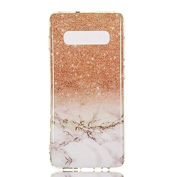 Lomogo Samsung Galaxy S10+ (S10 Plus) / G975 Case Soft Silicon Case Shockproof Anti-Scratch Marble Case Cover for Samsung Galaxy S10+ (S10Plus) - LOYHU190134 L2