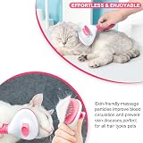 YETEE Cat Dog Brush Self-Cleaning Grooming Tool Pink view 5