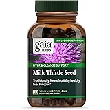 Gaia Herbs Milk Thistle Seed - Liver Supplement & Cleanse Support for Maintaining Healthy Liver Function* - with Milk Thistle