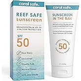 Reef Safe Mineral Sunscreen Travel Lotion SPF 50 - Mexico & Hawaii 104 Reef Act Compliant, Biodegradable, Zinc Oxide, Oxybenzone & Octinoxate Free, Water Resistant, Natural Ingredients, by Coral Safe