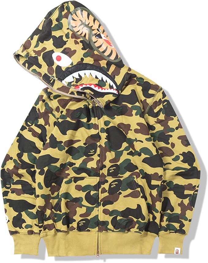 New Bathing Ape Bape Shark Jaw Sudadera con capucha para hombre