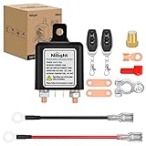 Nilight Remote Battery Disconnect Switch 12V 250A