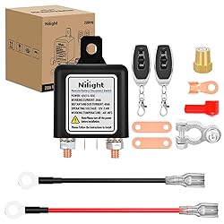 Nilight Remote Battery Disconnect Switch 12V 250A