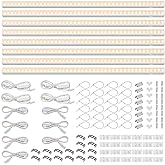 Barrina T5 Grow Lights, Full Spectrum Grow Light, 3ft 128W (8 x 16W, 800W Equivalent), LED Grow Lights for Indoor Plants, Ideal for Indoor Plants, Plant Grow Shelf, Plug and Play, Yellow, 8-Pack