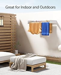 Laundry Drying Rack Collapsible, Wall Mounted