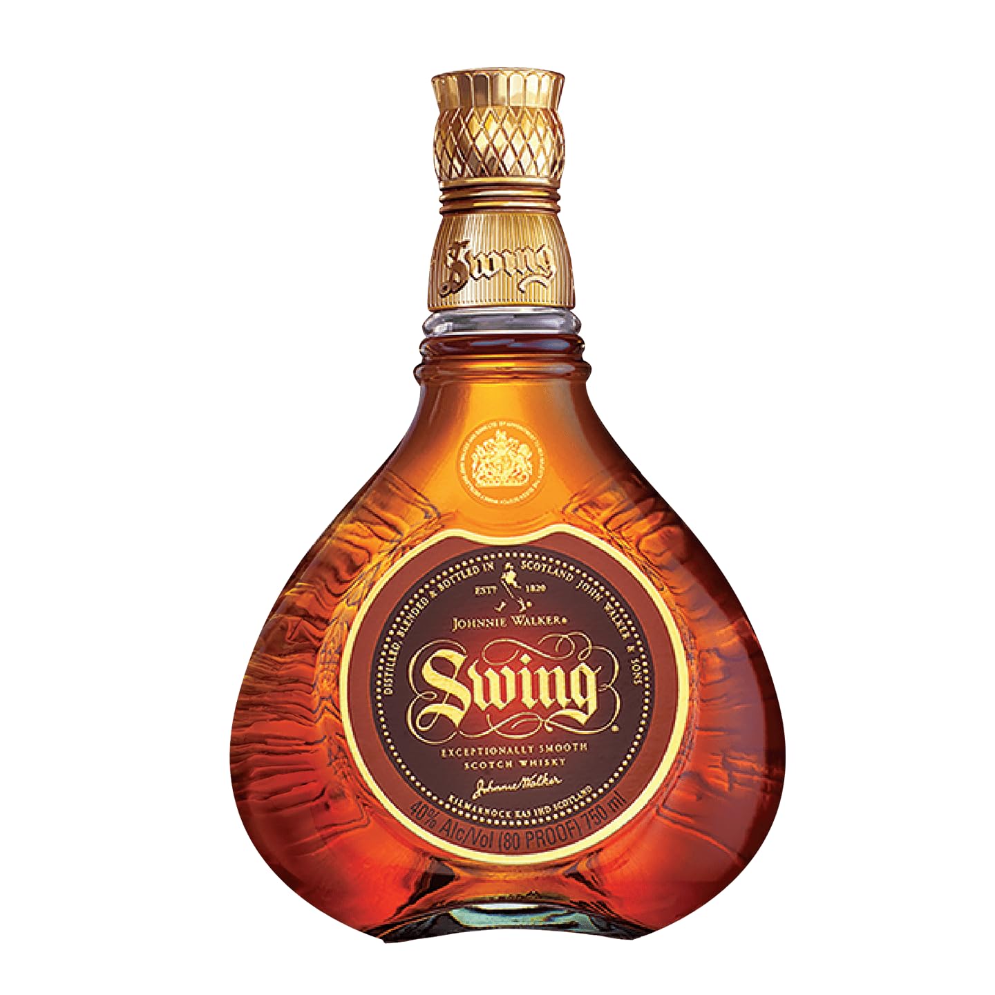 Johnnie Walker Swing Blended Whisky, schottischer Scotch, 40% vol, Geschenkidee zu Weihnachten, 0.7 l