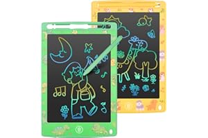 MAFITI LCD Writing Tablet 8.5 Inch 2 Pack Colorful Screen Electronic Writing Drawing Pads Doodle Board for Kids Boys Girls