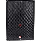 Rockville RSG15.4 15" 1500W 3-Way 4-Ohm Passive PA Speaker, High-Power Drivers, Durable Build, Wide Frequency Range, for DJs and Live Events