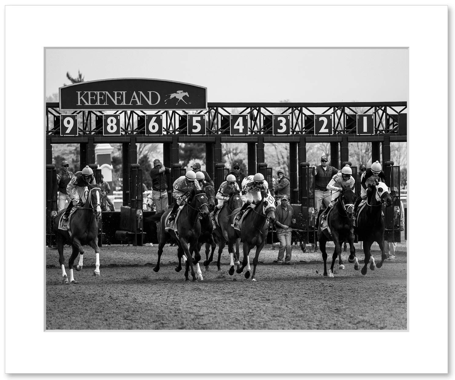 Amazon Com Keeneland Race Track Wall Art Horse Racing Decor