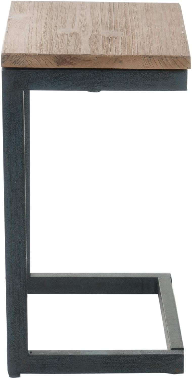 Christopher Knight Home Caspian Outdoor Firwood C Shaped Table, Antique Finish : Garden & Outdoor